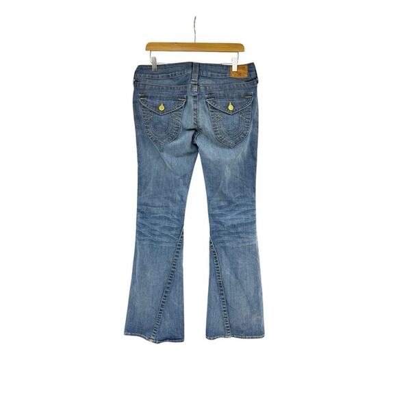 Vintage Y2K Becca Twist Seam Womens Bootcut Jeans Low Mid Rise Size 32 - Picture 1 of 12